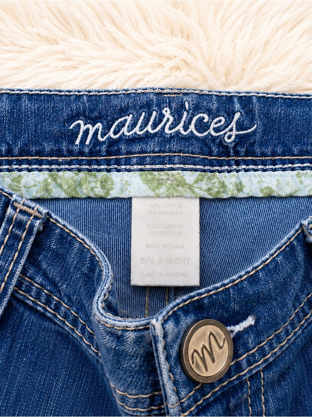 Maurices Bootcut Jeans 5/6 X-Short Petite Medium Wash Stretch Denim Y2K - Picture 3 of 3